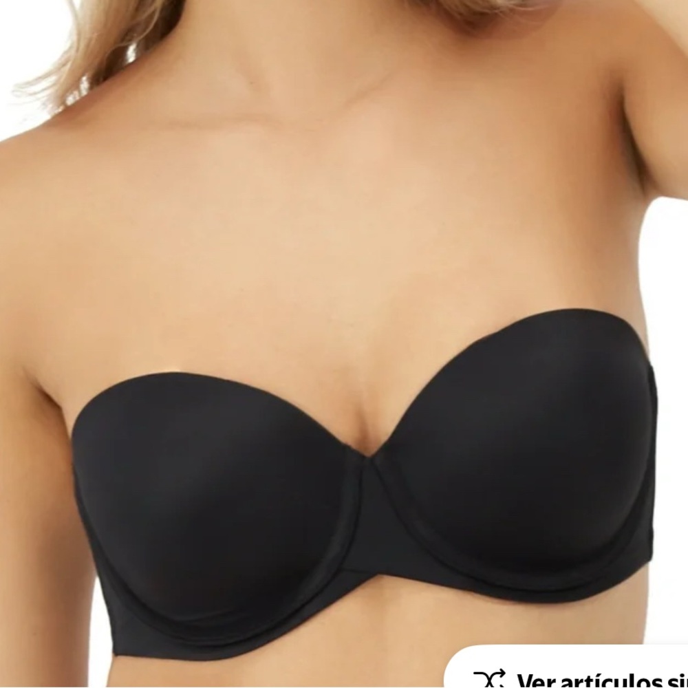Maidenform Elegant Black Strapless Bra
